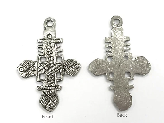 Silver Ethiopian Cross Pendant - HP114AS