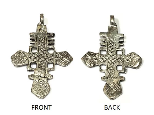 Silver Ethiopian Cross Pendant - HP114S