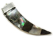 Boho Tusk pendant Abalone shell Inlay Silver cap - AP151