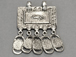Amulet Pendant - Antique Silver Finish Ethnic, Tribal, Amulet, Vintage- Large 2.25-inch