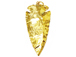 Gold Jasper Arrowhead, Gold Plated, Hand made Pendant 1-1.5 inch Approx, Gold Arrow head Pendant