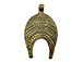 Large Brass Ethiopian Pendant  2.5" 65mm x 38mm approx, Brass Amulet Pendants
