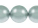 Baby Blue 14mm Round  Glass Pearls