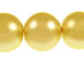 Champagne 14mm Round  Glass Pearls