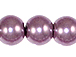 Lavender 8mm Round  Glass Pearls