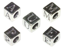 Alphabet Beads Sterling Silver - BABY Block Letters
