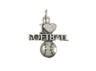 Softball - Sterling Silver Charms